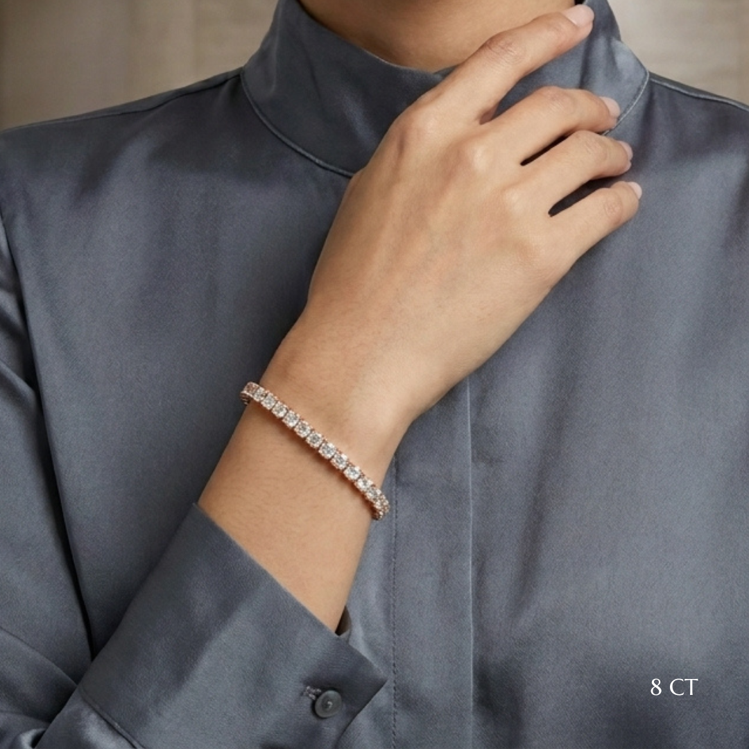 Classic Diamond Tennis - Rose Gold