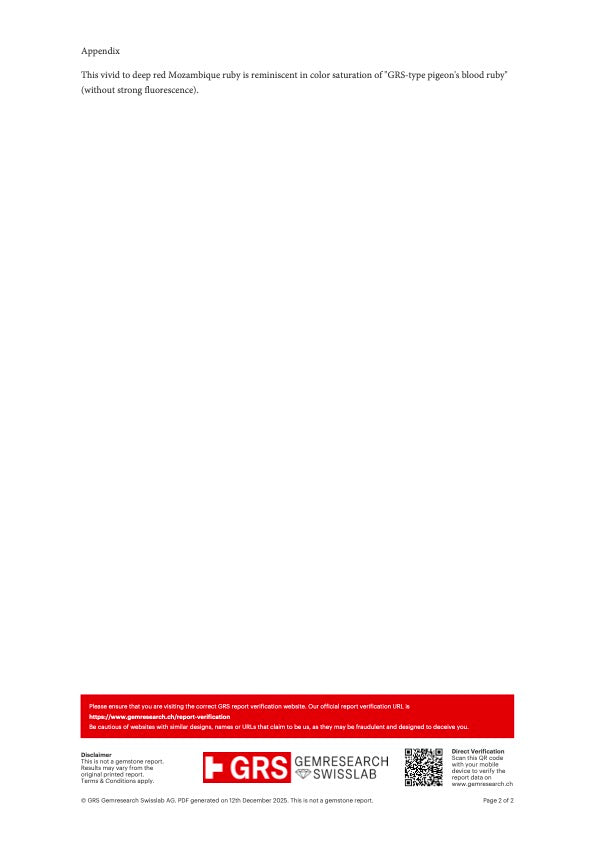 3.00 ct Red (Vivid to Deep) Ruby – Cushion Cut – Unheated – Mozambique