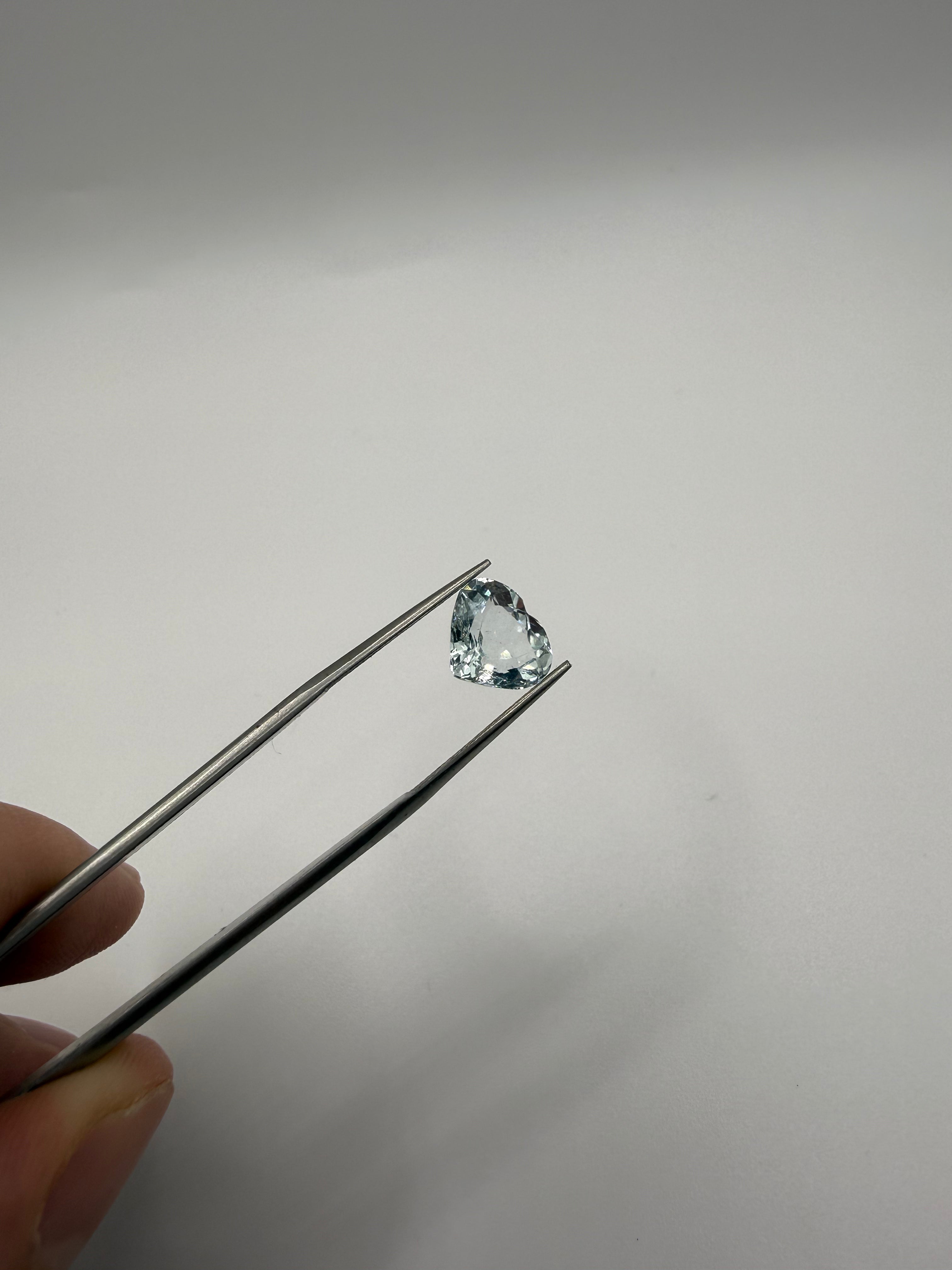 8.56 (total) ct Blue Aquamarines – 3 stones x 1.43 carats (average) – Lot – Mixed Cuts