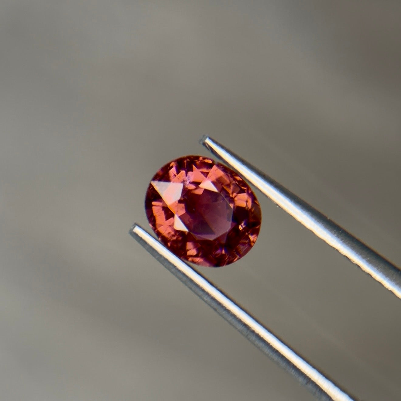 1.16 ct Natural Tourmaline (Rubellite) Purple Red – Oval Cut – AIG Certified
