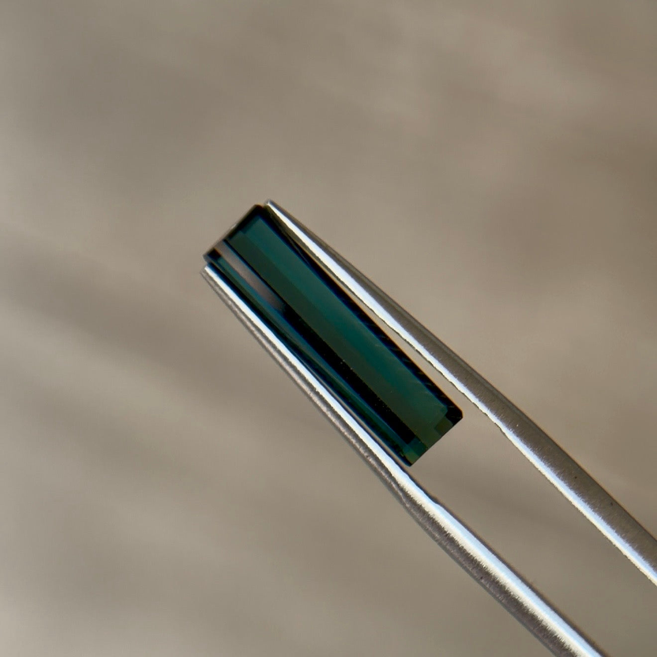 2.30 ct Natural Tourmaline (Indicolite) Greenish Blue – Emerald Cut – AIG Certified