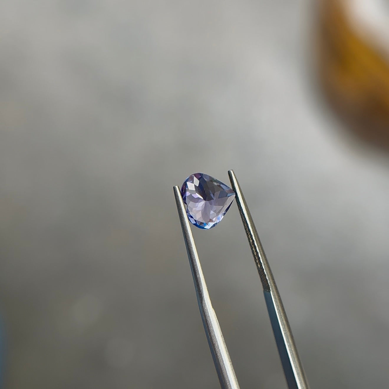 1.41 ct Natural Violetish Blue Tanzanite – Heart Cut – AIG Certified