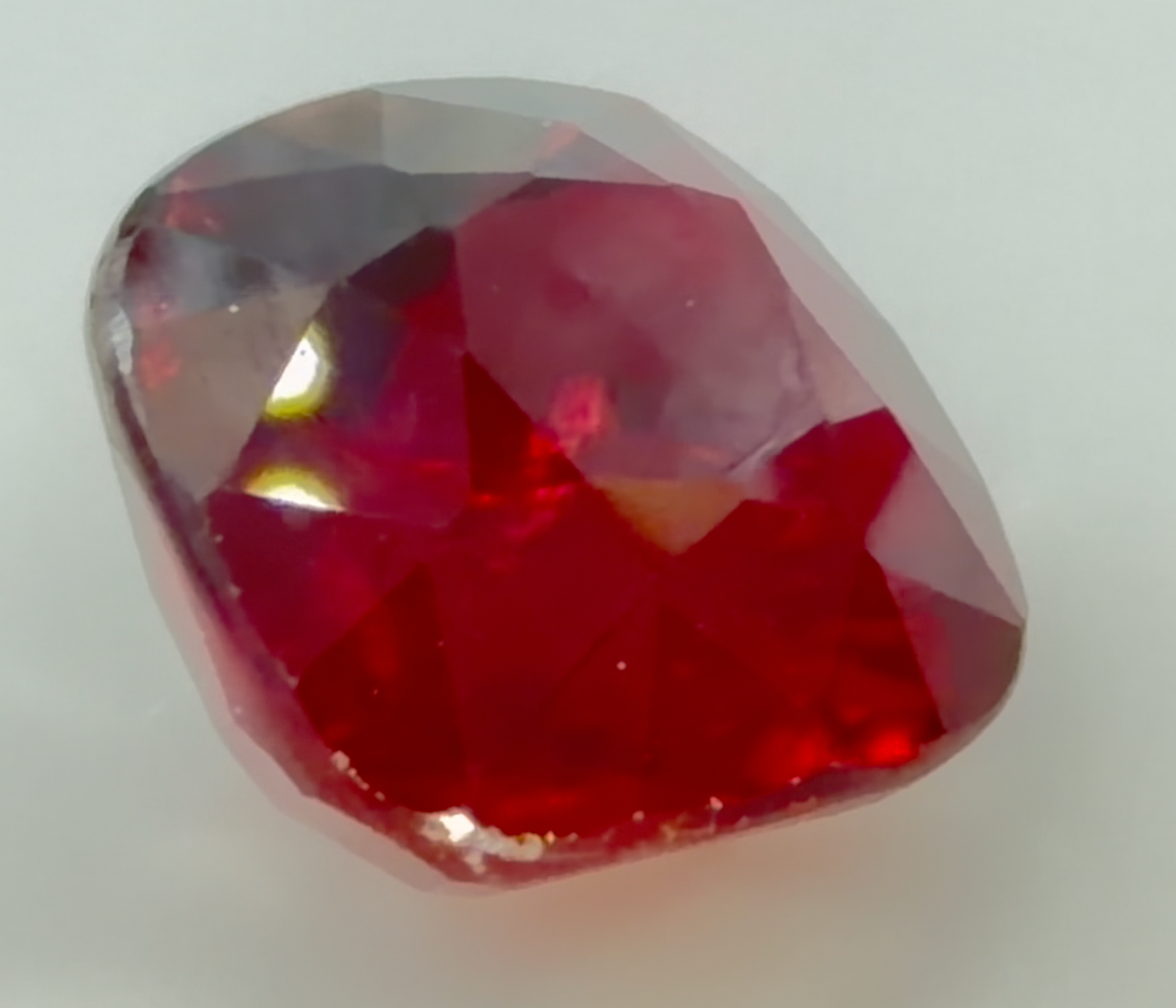 4.03 ct Red (Vivid to Deep) Ruby – Cushion Cut – Unheated – Mozambique