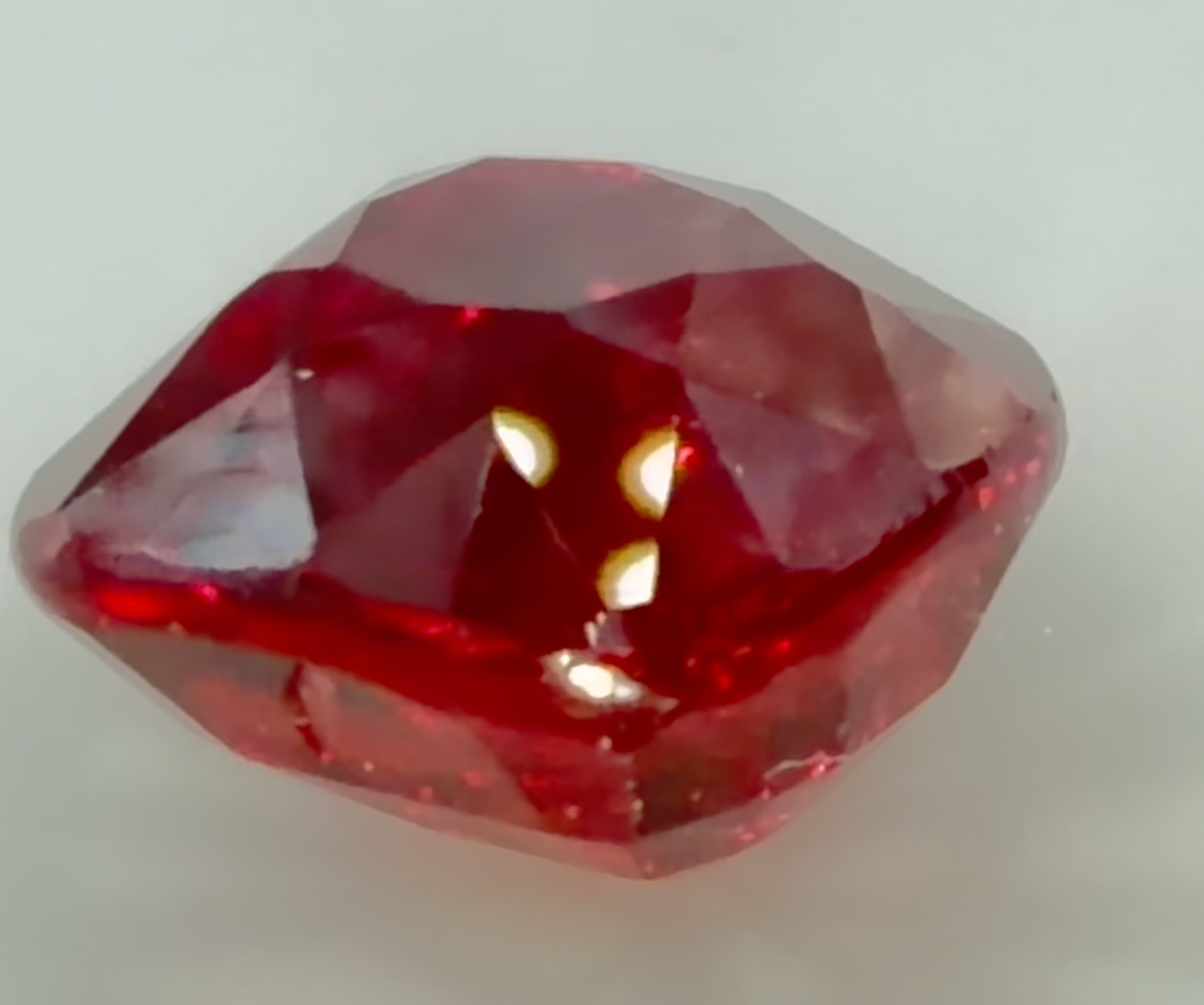 4.03 ct Red (Vivid to Deep) Ruby – Cushion Cut – Unheated – Mozambique