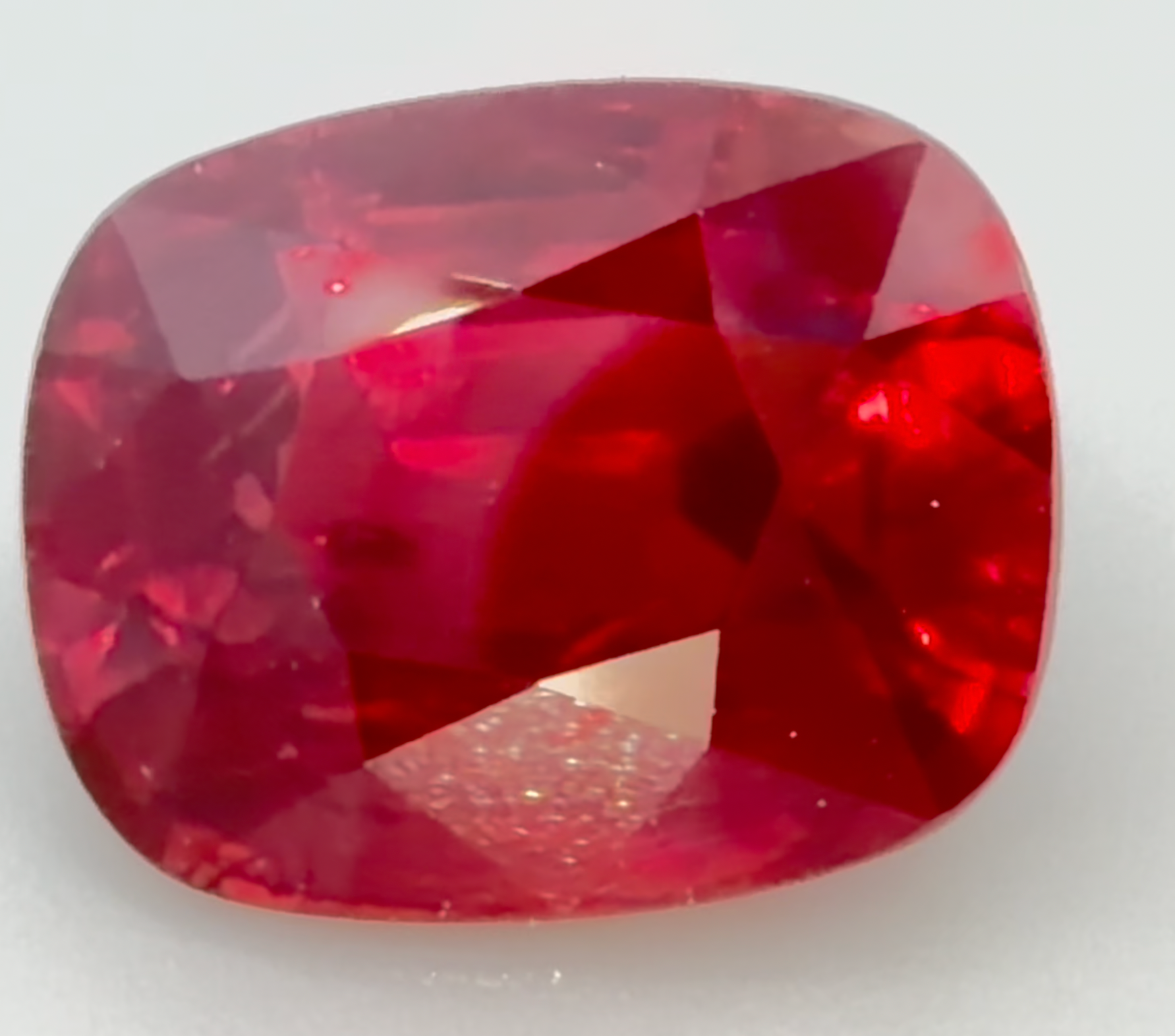 4.03 ct Red (Vivid) Ruby – Cushion Cut – Heated – Origin Undetermined