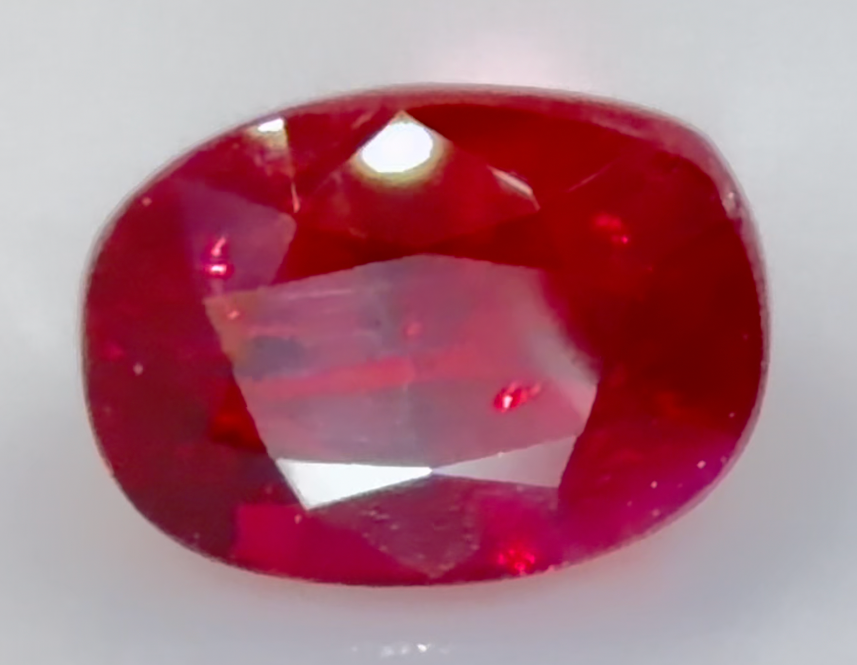 2.02 ct Red (Vivid) Ruby – Oval Cut – Unheated – Mozambique