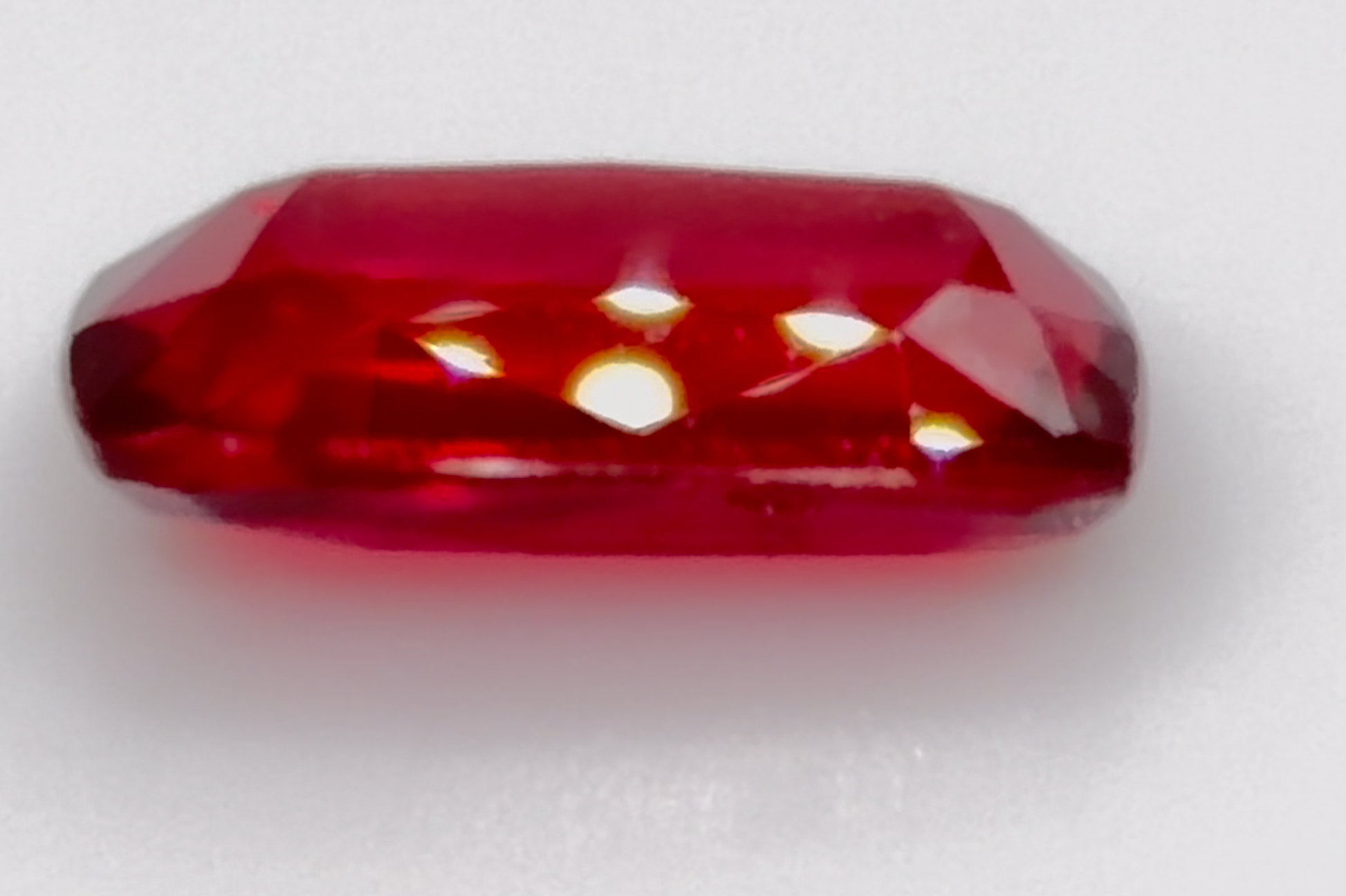 3.02 ct Red (Vivid) Ruby – Cushion Cut – Unheated – Mozambique