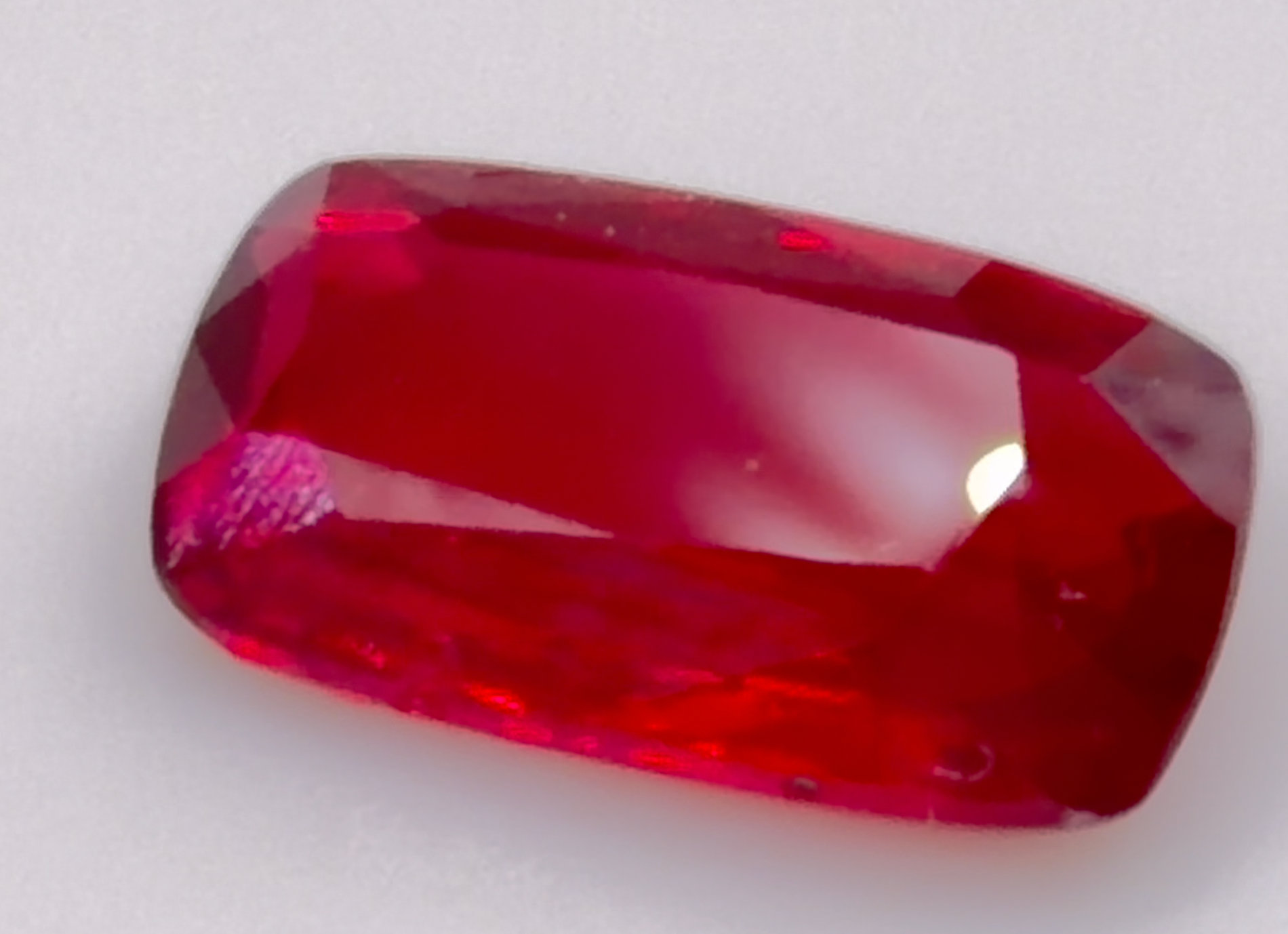 3.02 ct Red (Vivid) Ruby – Cushion Cut – Unheated – Mozambique