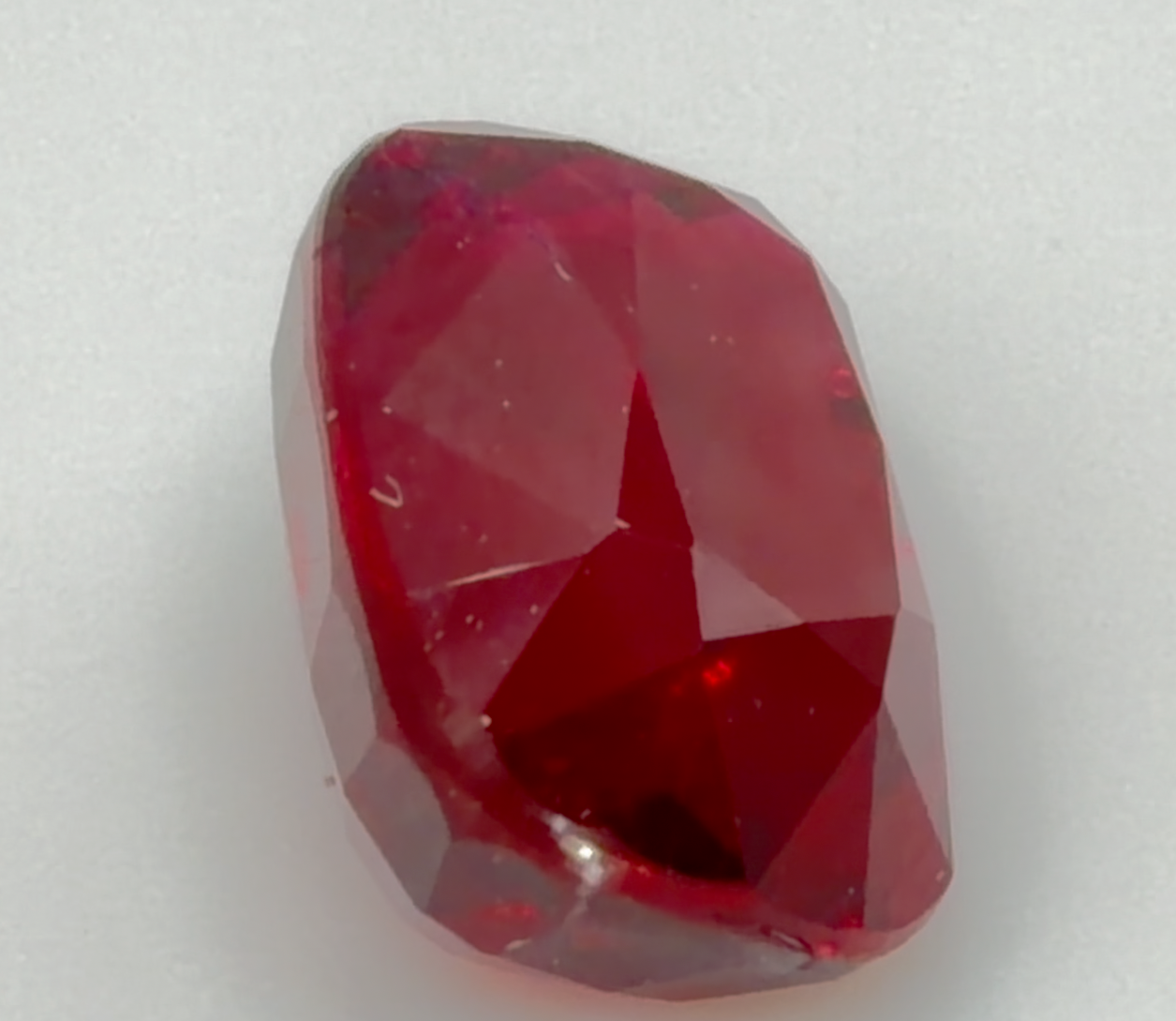 3.00 ct Red (Vivid to Deep) Ruby – Cushion Cut – Unheated – Mozambique