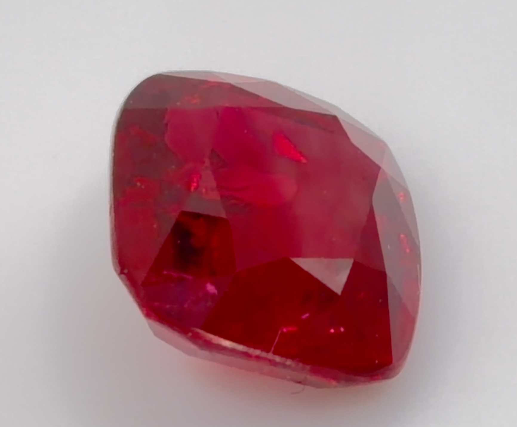 2.78 ct Red (Pigeon Blood) Ruby – Cushion Cut – Heated – Mozambique