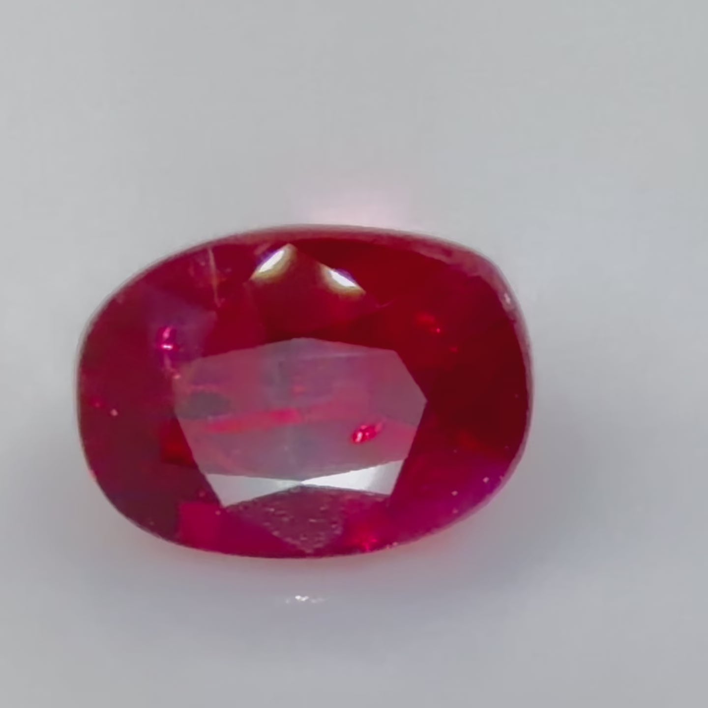 2.02 ct Red (Vivid) Ruby – Oval Cut – Unheated – Mozambique