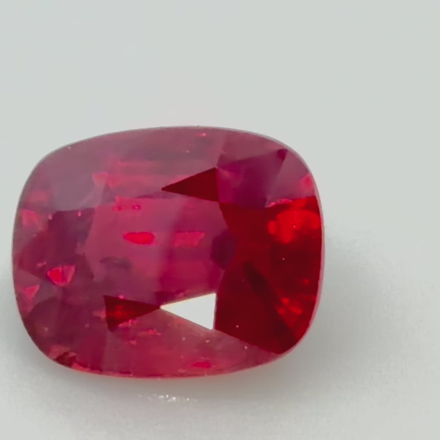 4.03 ct Red (Vivid) Ruby – Cushion Cut – Heated – Origin Undetermined